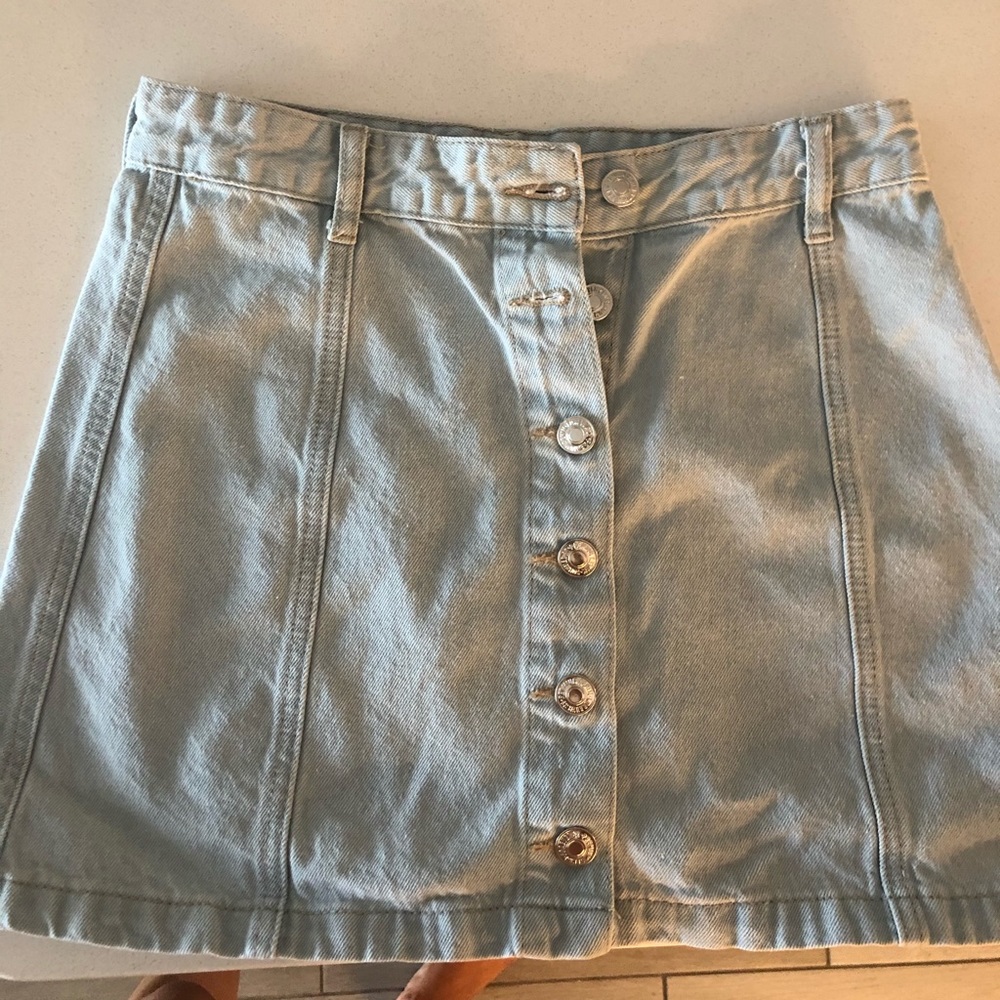 F21 Button up denim skirt size 26